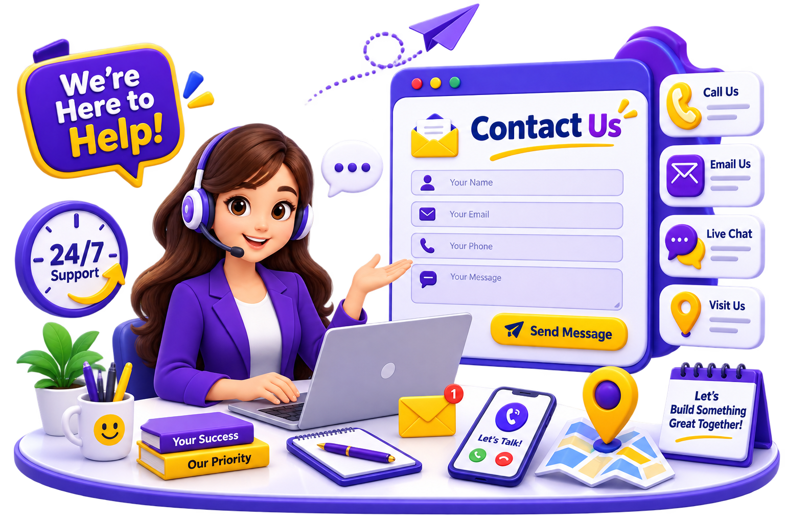Contact Website DesignART — call, email or message us