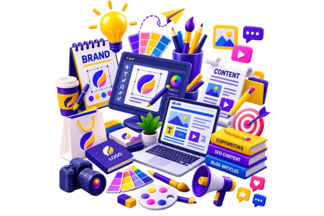 Brand & Creative Assets services illustration