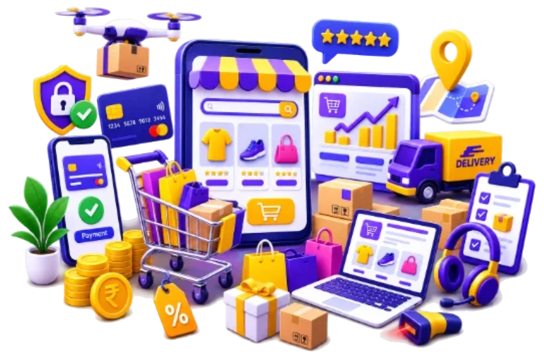 E-Commerce Operations services illustration